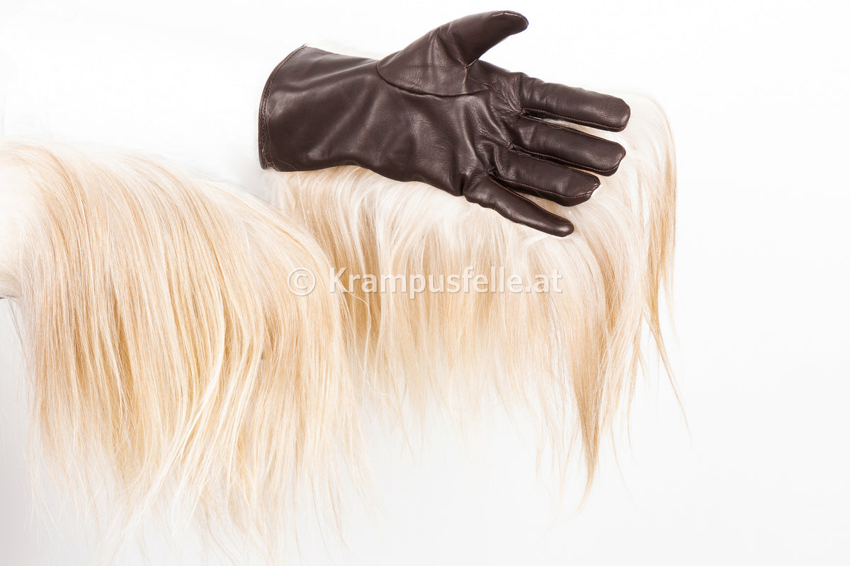 Echtleder Handschuhe Langhaar