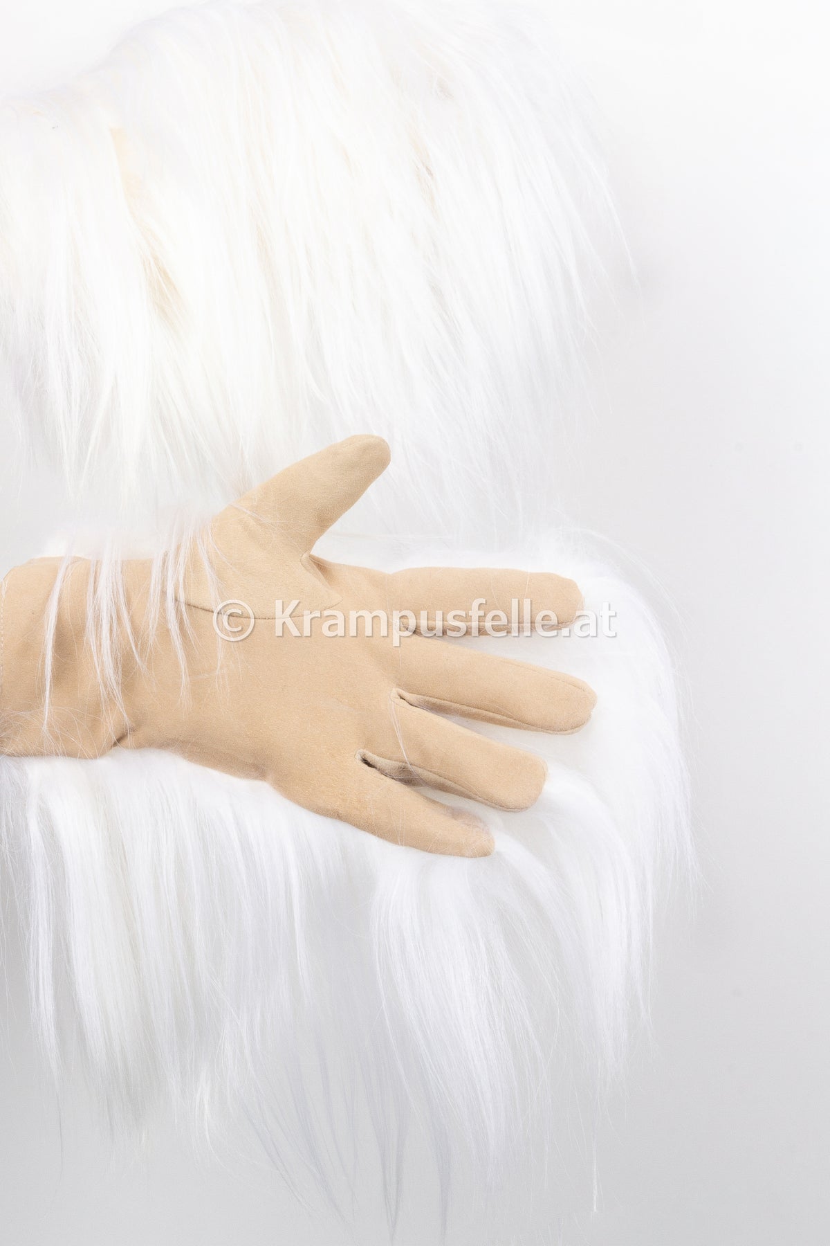 Echtleder Handschuhe Langhaar